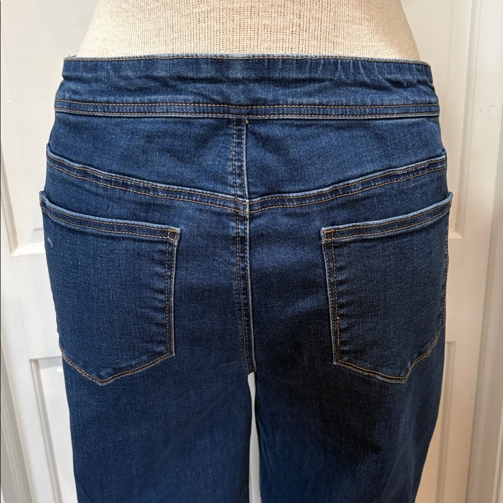 Chico’s perfect stretch girlfriend slim leg ankle sz 1.5 (10) jeans w/tapestry - Picture 5 of 9